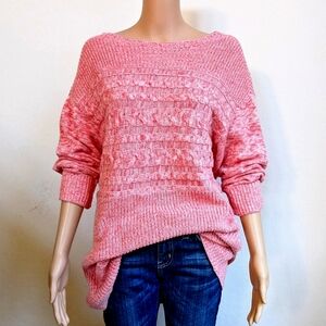 *NEW* CJ Banks Oversized Tunic Length Cable Knit Sweater